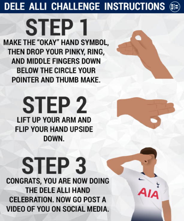 Dele Alli Challenge Explained What It Means How To Do It